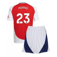 Arsenal Mikel Merino #23 Heimtrikotsatz Kinder 2024-25 Kurzarm (+ Kurze Hosen)